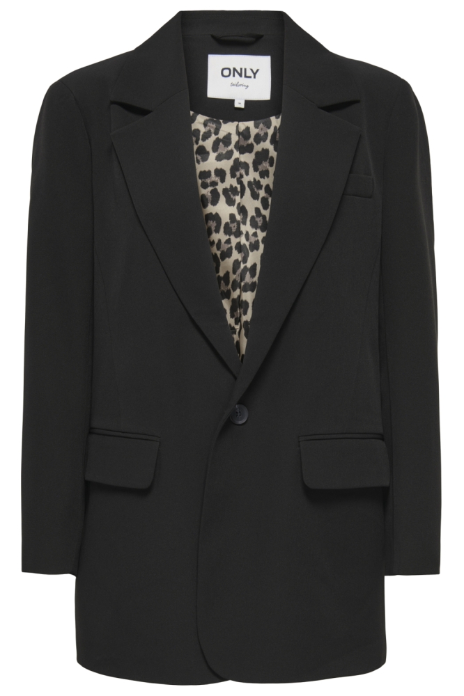 ONLLANA-BERRY L/S REG BLAZER TLR CS 15356403 BLACK/ W. LEO LIN